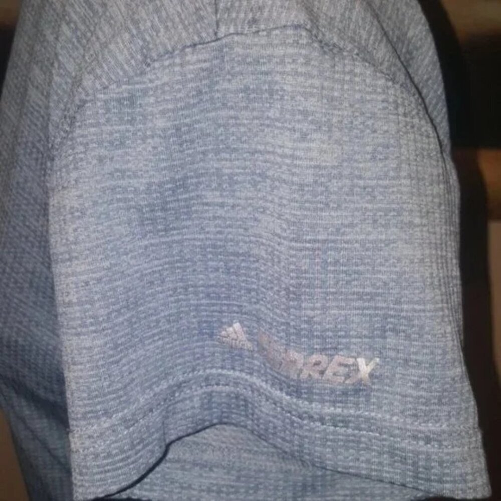 Adidas Terex Climalite Blue Crewneck T-shirt - Picture 4 of 5